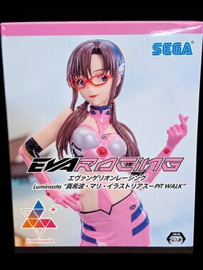 Evangelion Mari Makinami EVA Racing Pit Walk Figure SEGA Luminasta Japan NIB